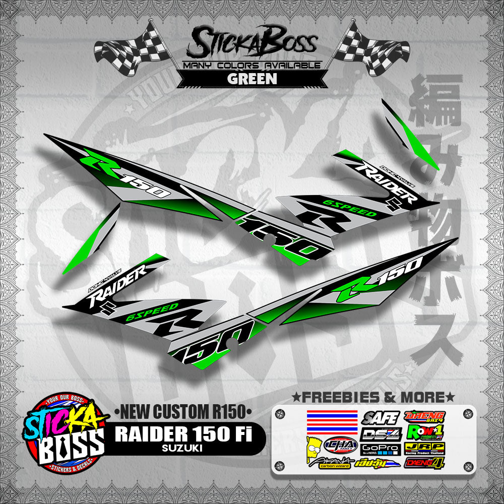 RAIDER 150 Fi DECALS ( NEW CUSTOM R150 )【WITH FREEBIES】