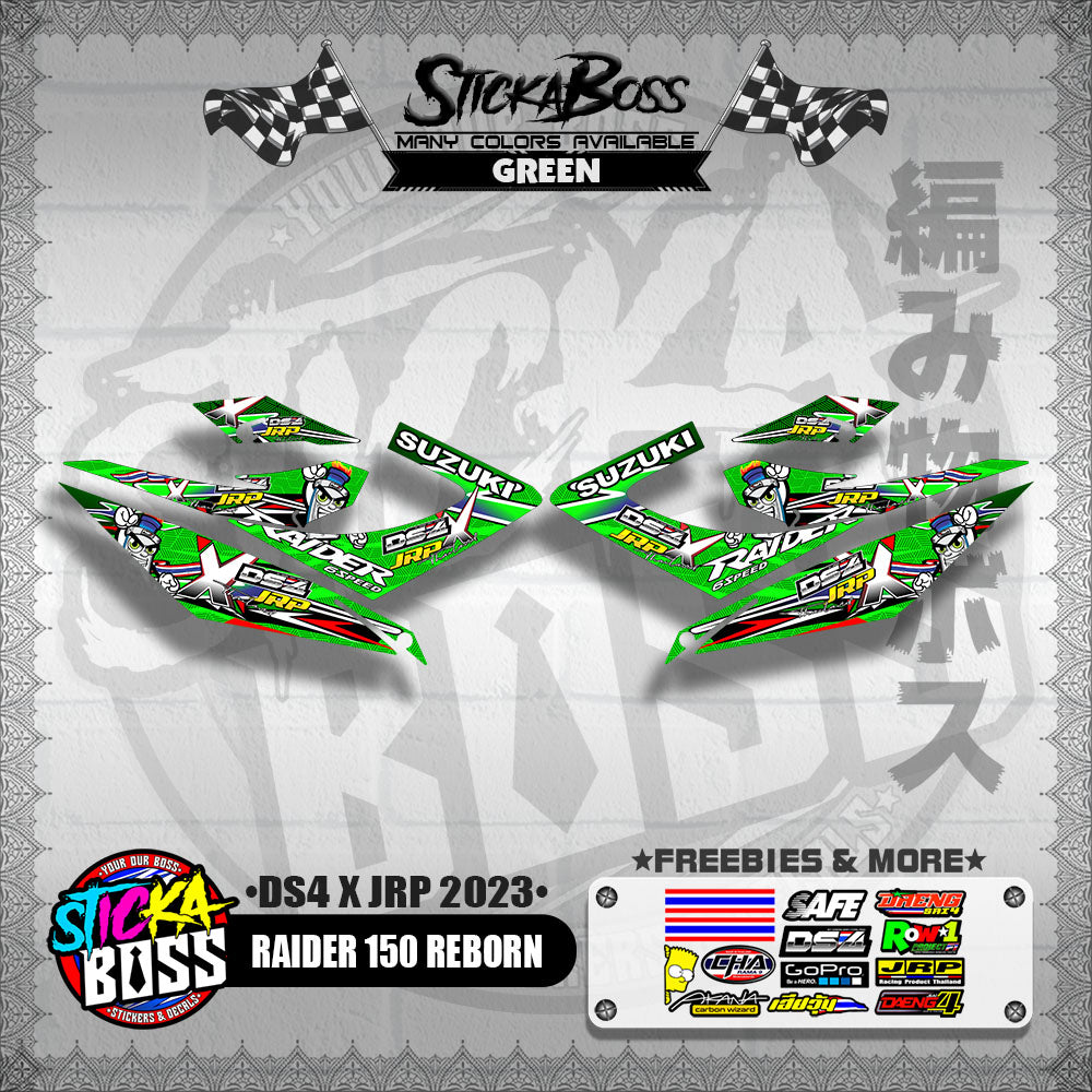 RAIDER 150 REBORN DECALS ( DS4 X JRP 2023 )【WITH FREEBIES】