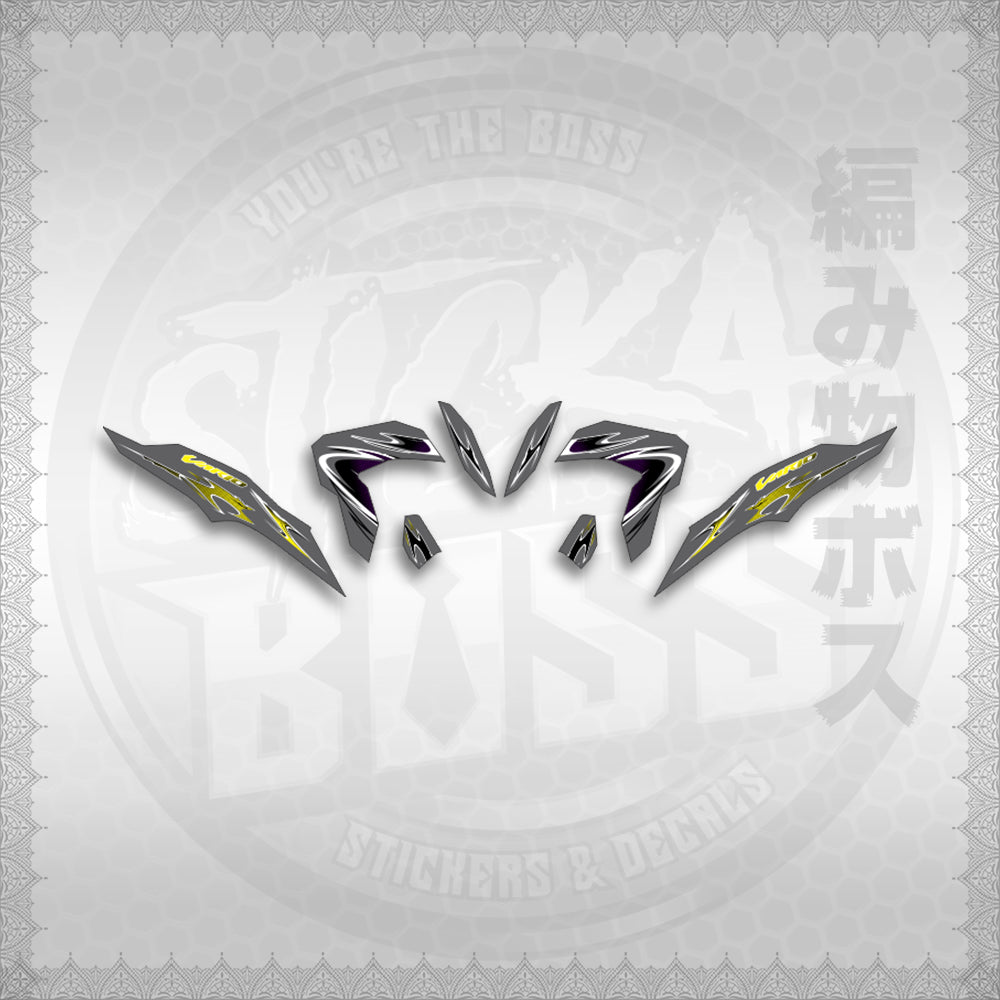 STICKER DECALS for CLICK 125 V3 (CV325LENEMOHO) By STICKABOSS (SOFIE LAMINATED WATERPROOF)