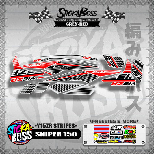SNIPER 150 DECALS ( Y15ZR STRIPES )【WITH FREEBIES】