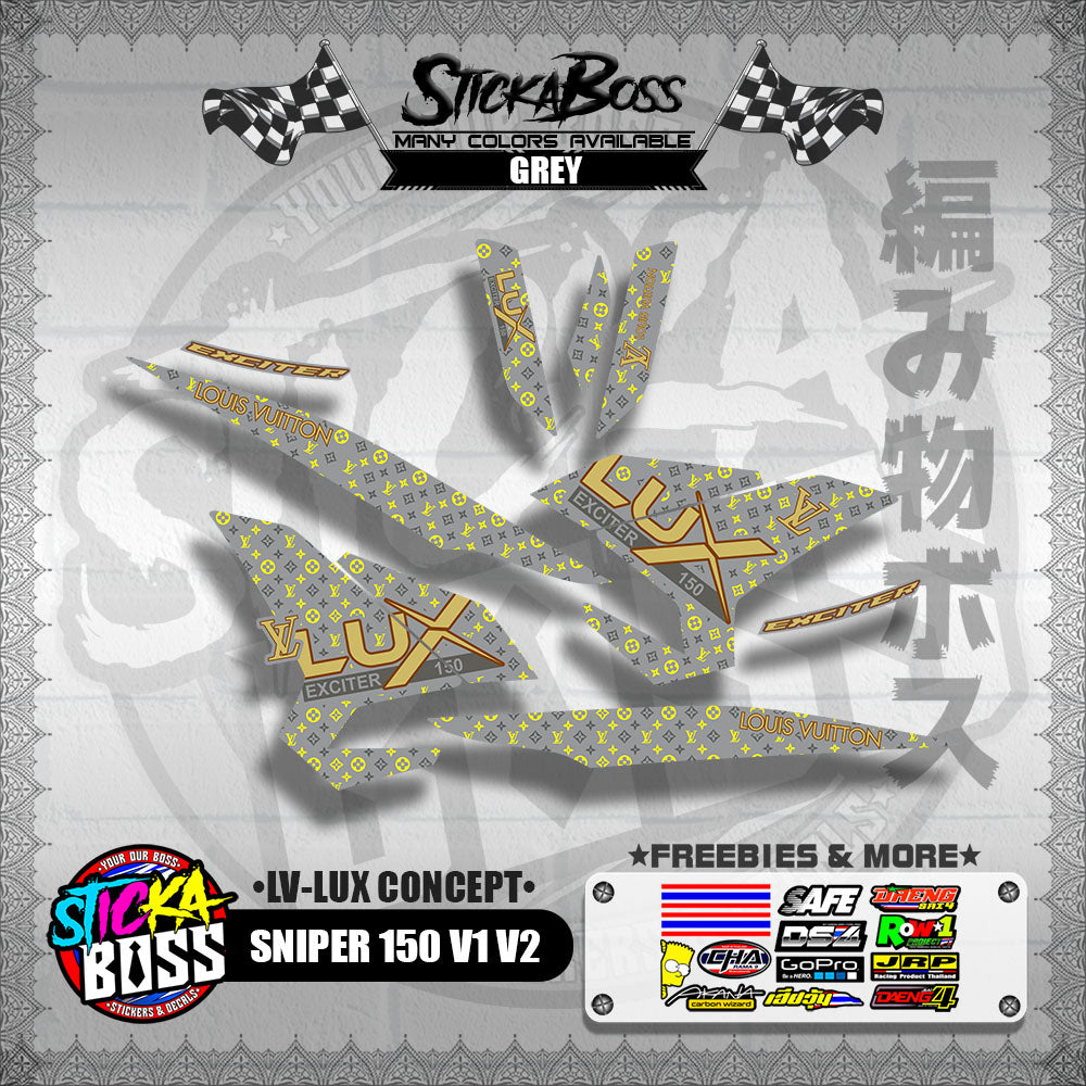 SNIPER 150 V1 / V2 DECALS ( LV-LUX CONCEPT )【WITH FREEBIES】
