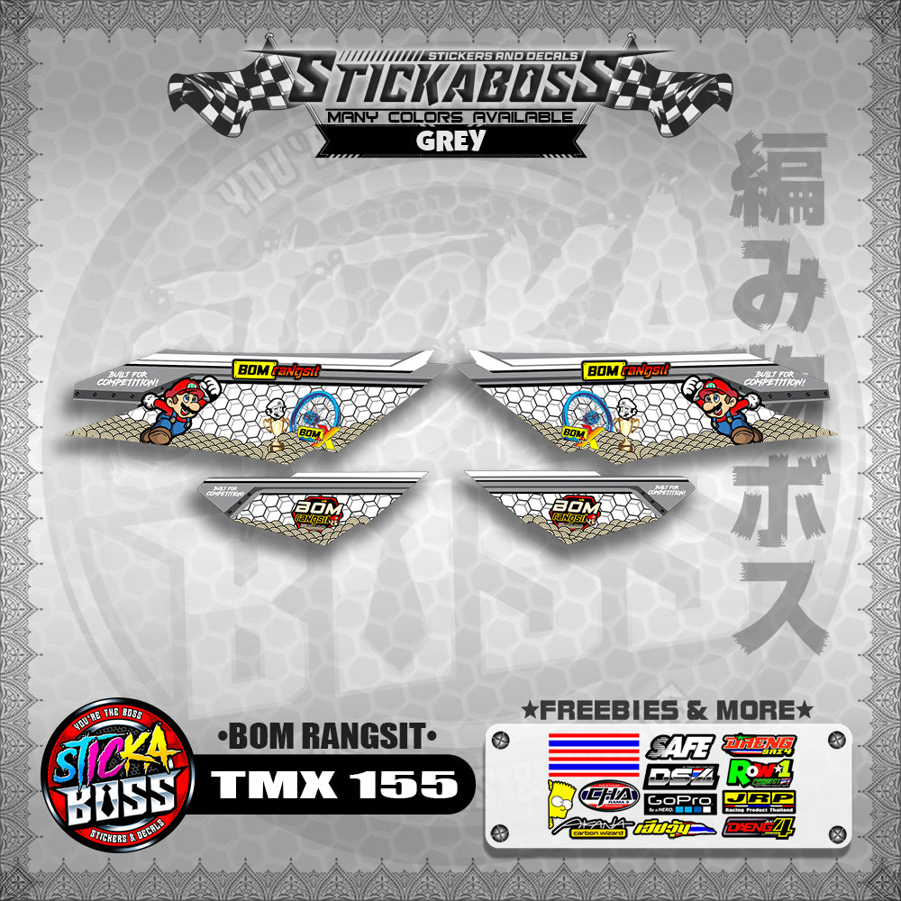 TMX 155 DECALS ( BOM RANGSIT )【WITH FREEBIES】