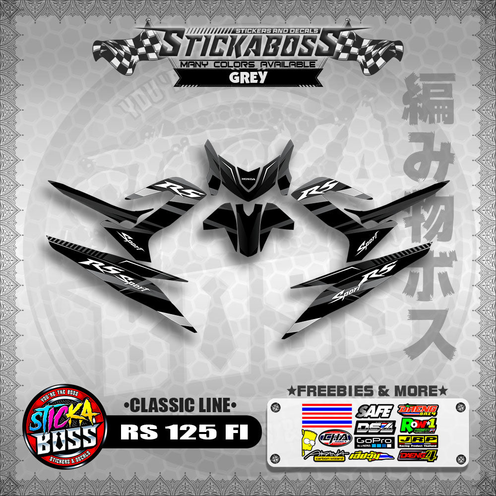 RS 125 FI DECALS ( CLASSIC LINE)【WITH FREEBIES】