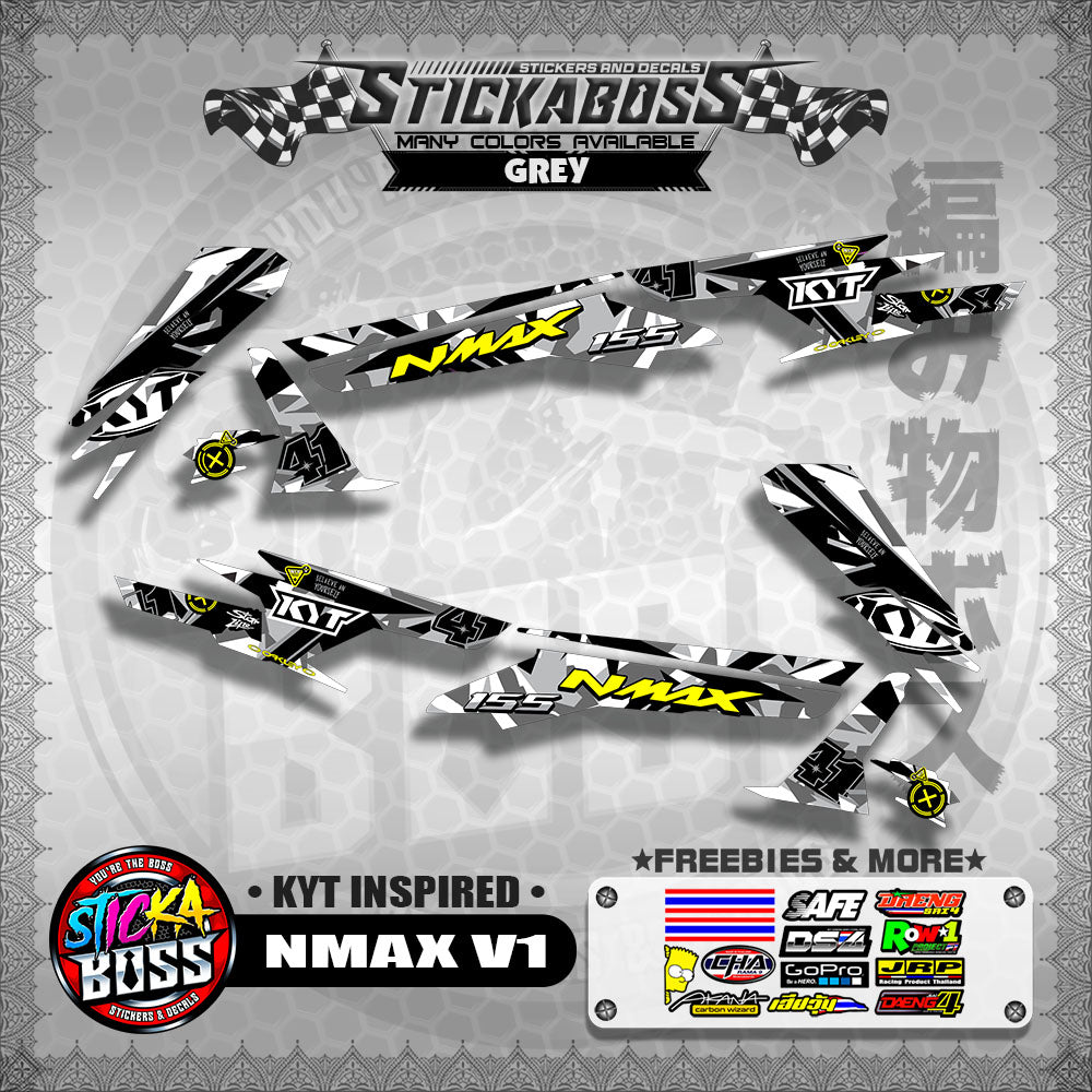 NMAX V1 STICKER DECALS ( KYT INSPIRED )【WITH FREEBIES】