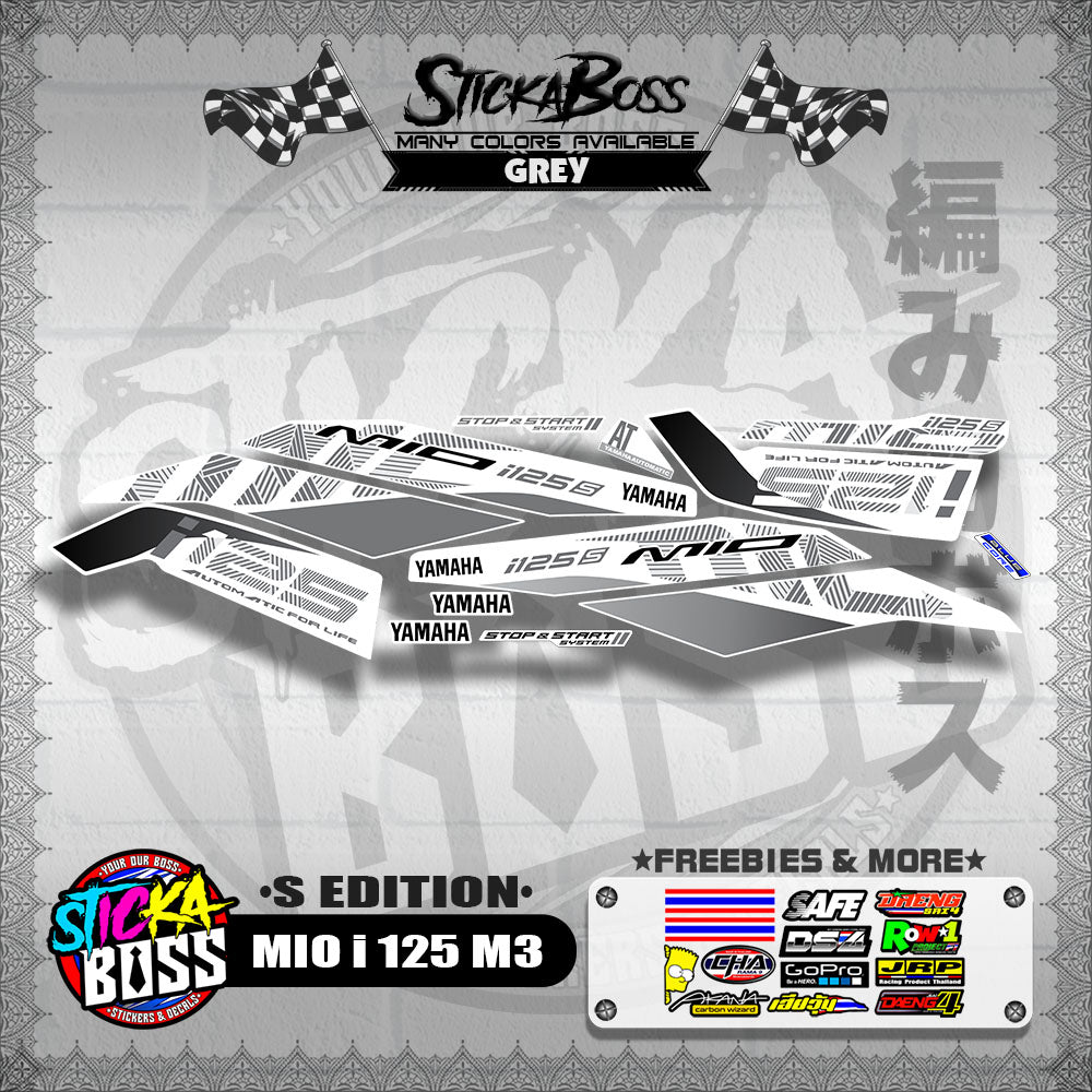 MIO i 125 M3 DECALS ( S EDITION )【WITH FREEBIES】