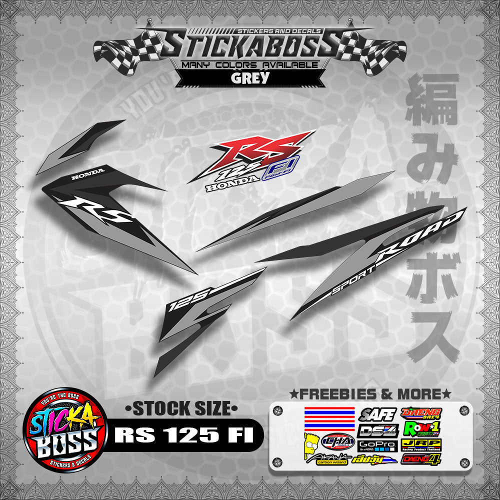 RS 125 FI Stock Decals (STOCK SIZE)【PREMIUM GLOSSY LAMINATED】