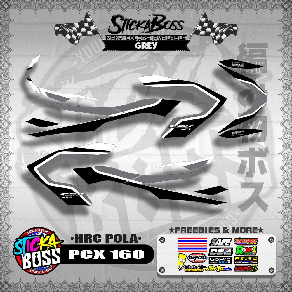 PCX 160 DECALS ( HRC POLA )【WITH FREEBIES】