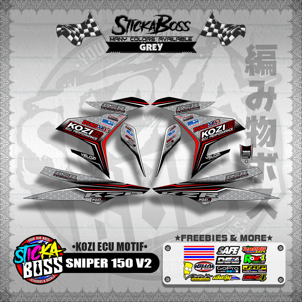 SNIPER 150 V2 DECALS ( KOZI ECU MOTIF )【WITH FREEBIES】