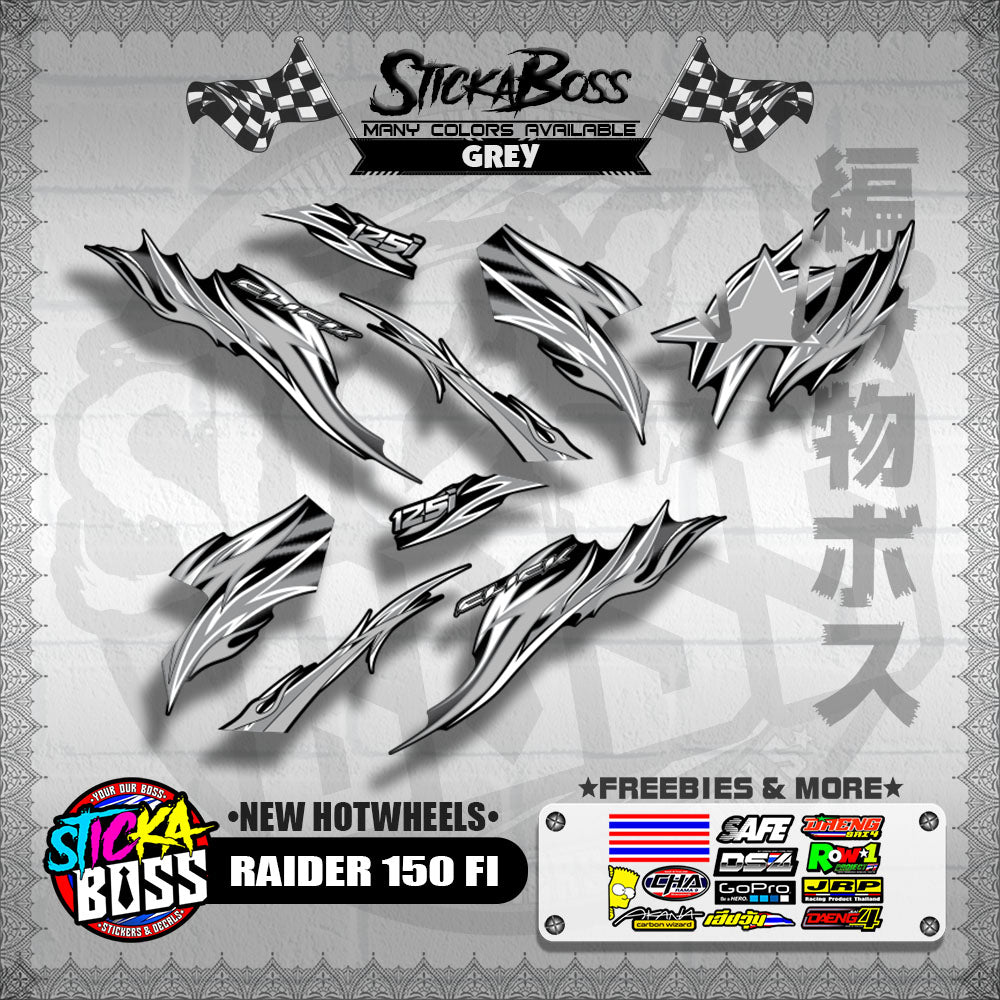 CLICK V3 DECALS ( NEW TRIBAL FIRE )【WITH FREEBIES】