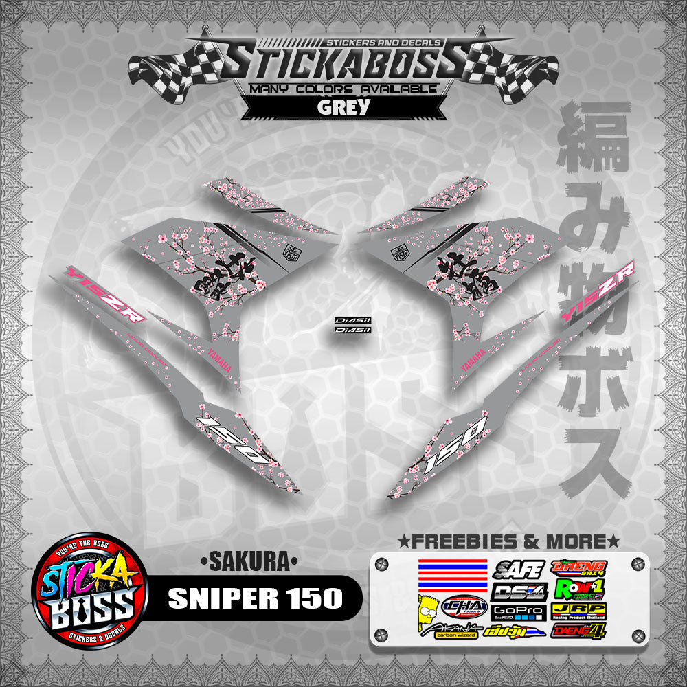 SNIPER 150 STICKER DECALS (SAKURA)【WITH FREEBIES】