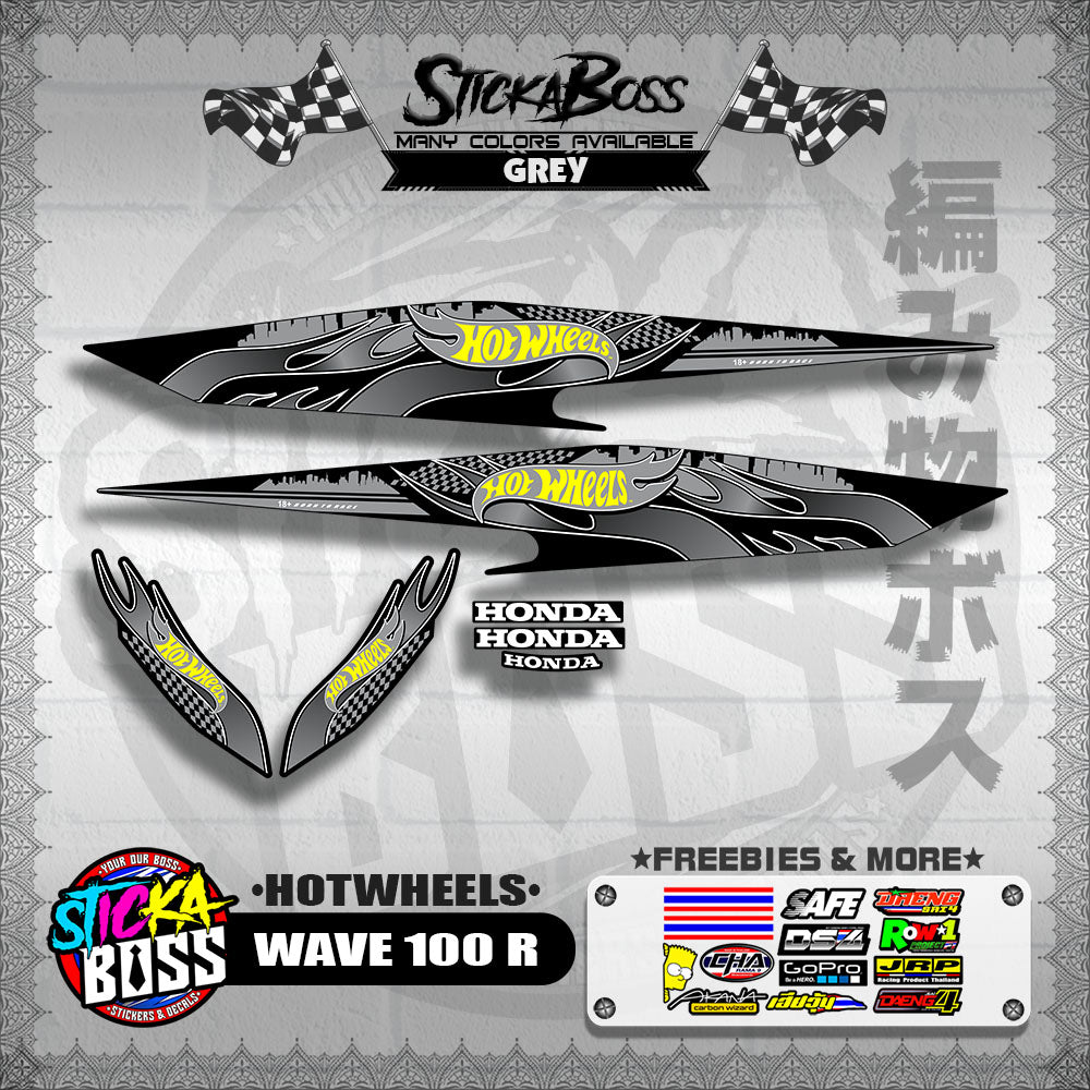 WAVE 100 R 2018 DECALS ( HOTWHEELS )【WITH FREEBIES】