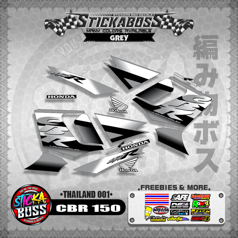HONDA CBR 150 OLD DECALS ( THAILAND 001 )【WITH FREEBIES】
