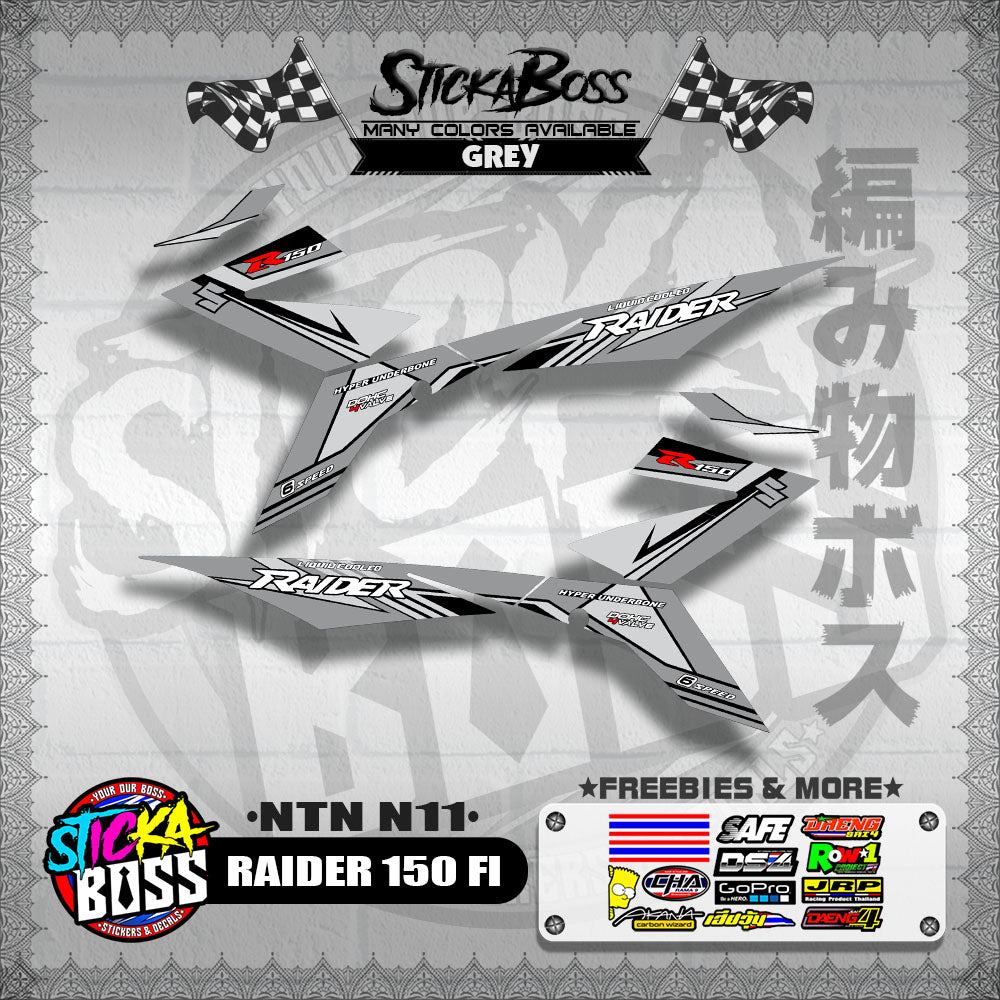 RAIDER 150 FI DECALS ( NTN N11 )【WITH FREEBIES】