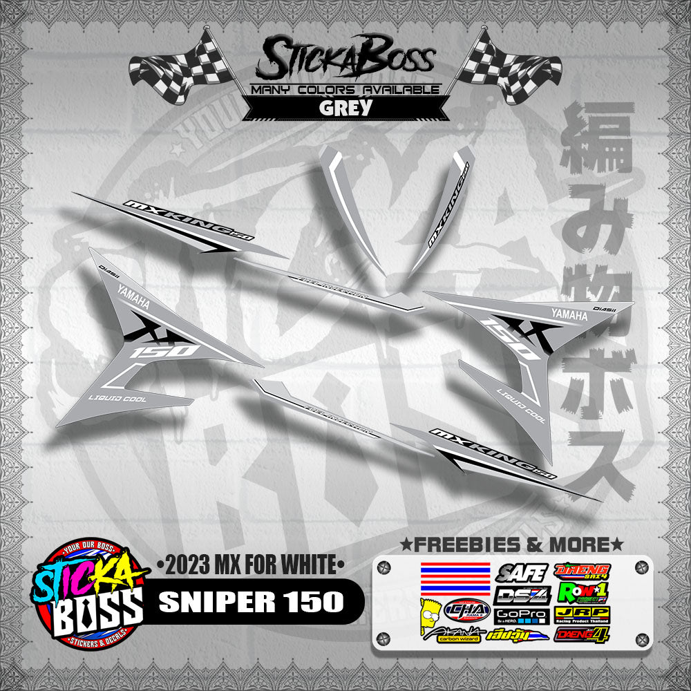 SNIPER 150 DECALS ( 2023 MX FOR WHITE )【WITH FREEBIES】