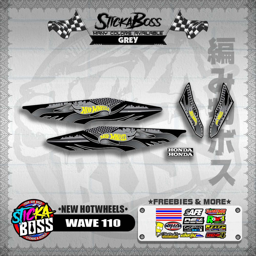 WAVE 110 DECALS ( NEW HOTWHEELS)【WITH FREEBIES】
