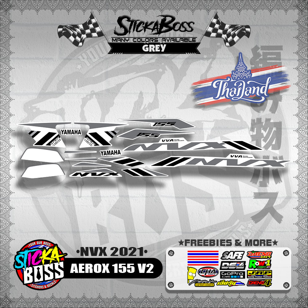 AEROX 155 V2 THAI DECALS ( NVX 2021 )【WITH FREEBIES】