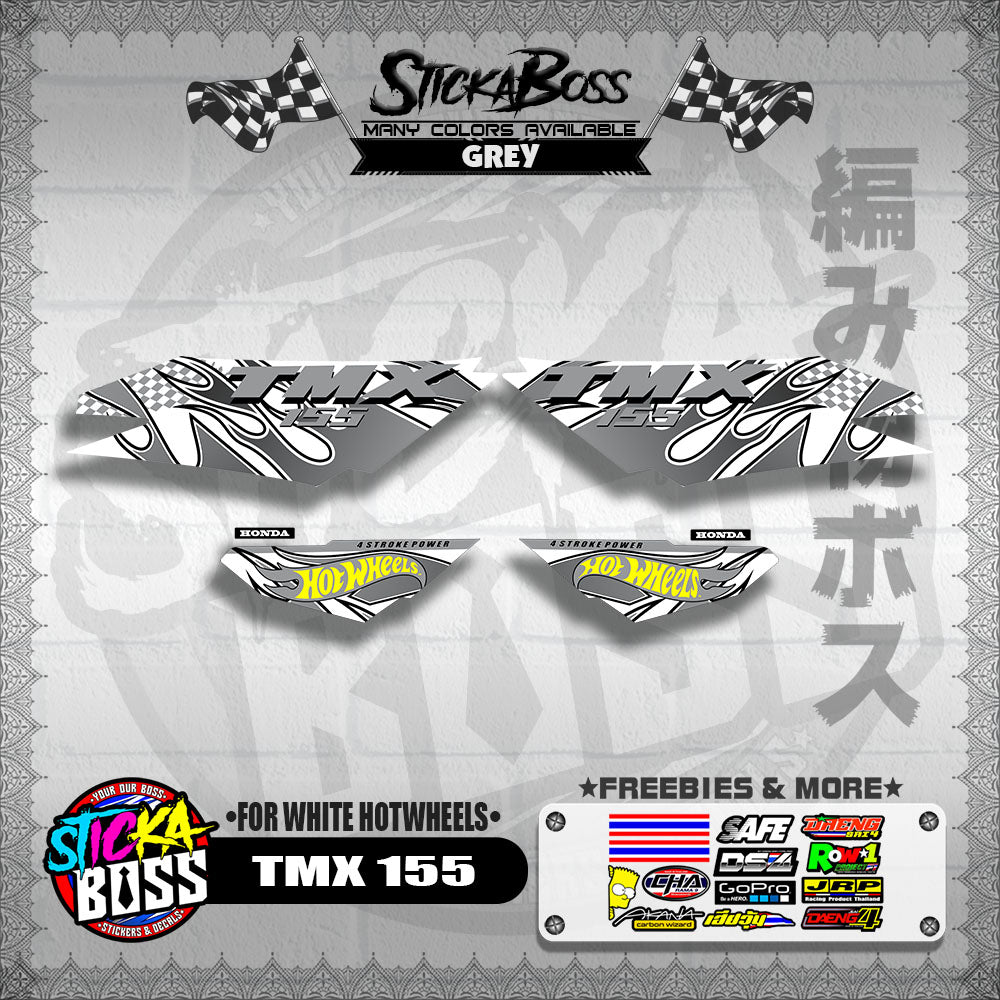 TMX 155 DECALS ( FOR WHITE HOTWHEELS )【WITH FREEBIES】