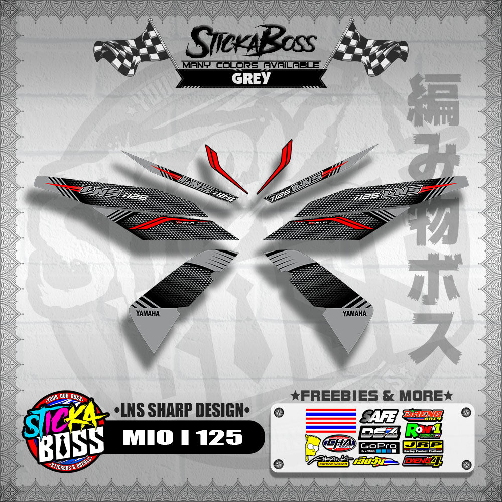 MIO I 125 DECALS ( LNS SHARP DESIGN )【WITH FREEBIES】