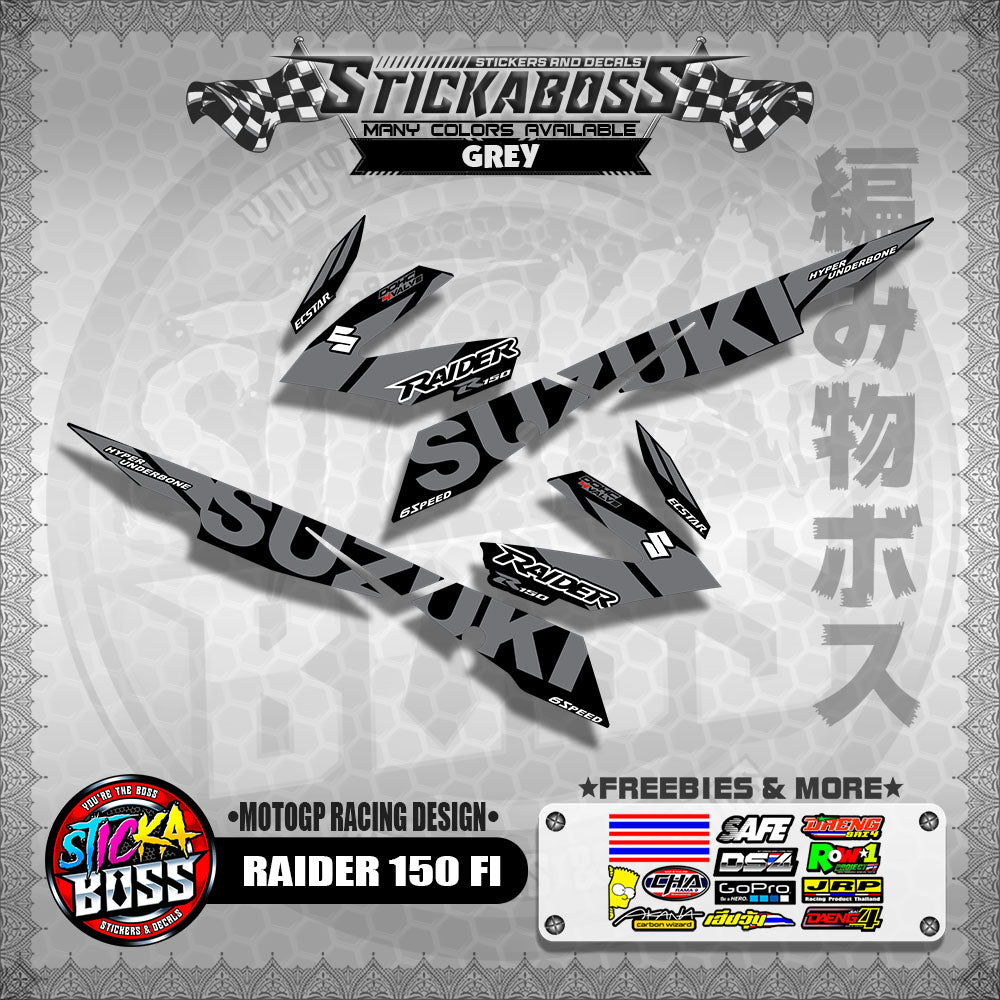 RAIDER 150 FI DECALS ( MOTOGP RACING DESIGN )【WITH FREEBIES】