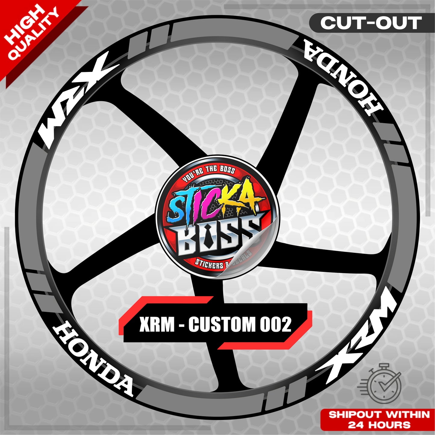 XRM MAG STICKER SET ( 2 MAGS ) - CUSTOM 002 | VINYL WATERPROOF CUT-OUT DECALS