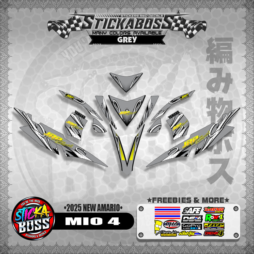MIO 4 STICKER DECALS ( 2025 NEW AMARIO )【WITH FREEBIES】