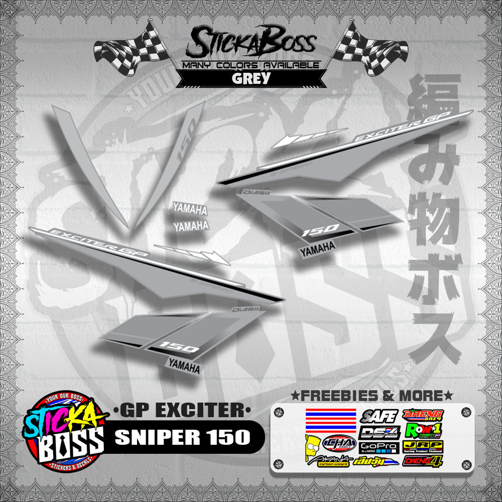 SNIPER 150 STOCK DECALS ( GP EXCITER )【WITH FREEBIES】