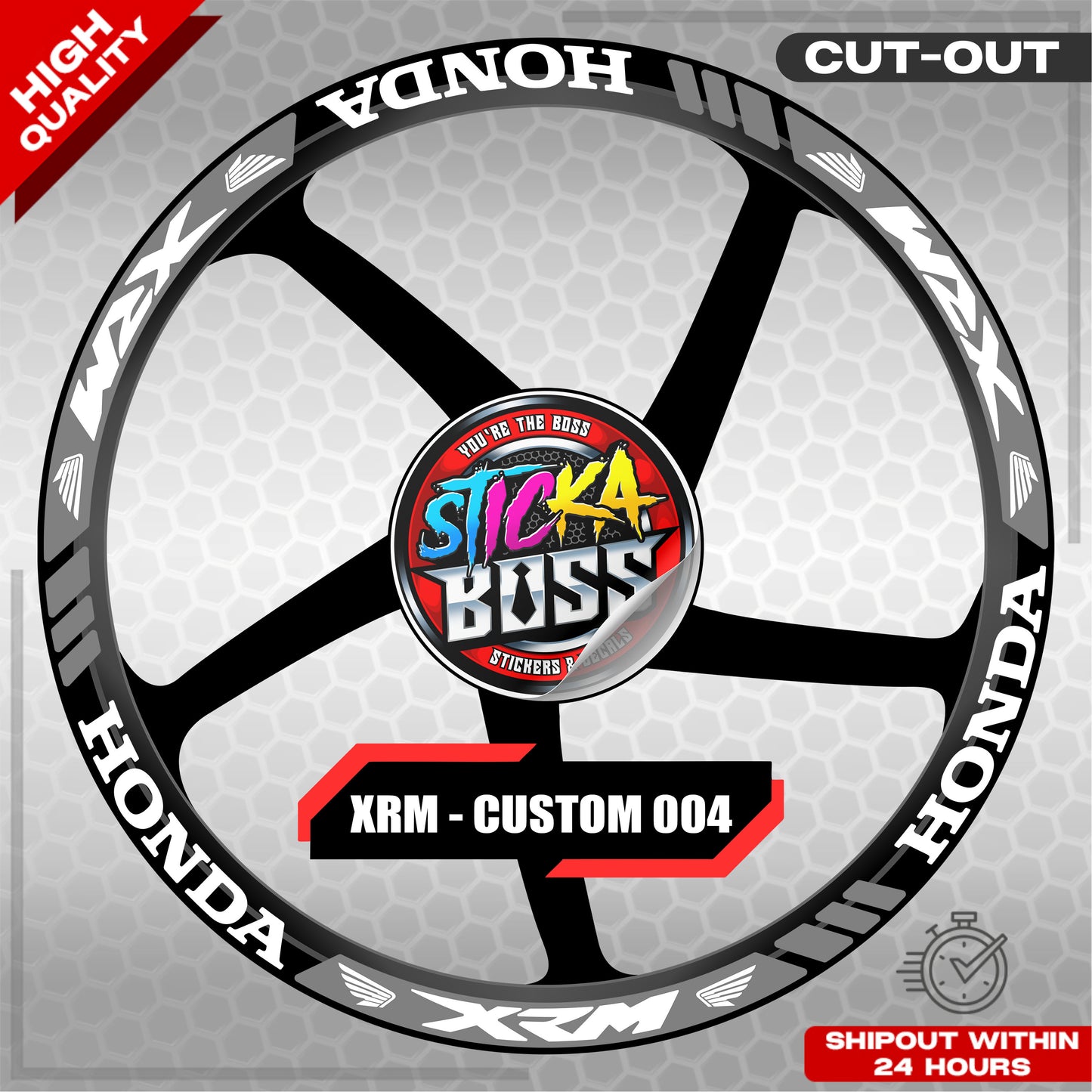 XRM MAG STICKER SET ( 2 MAGS ) - CUSTOM 004 | VINYL WATERPROOF CUT-OUT DECALS