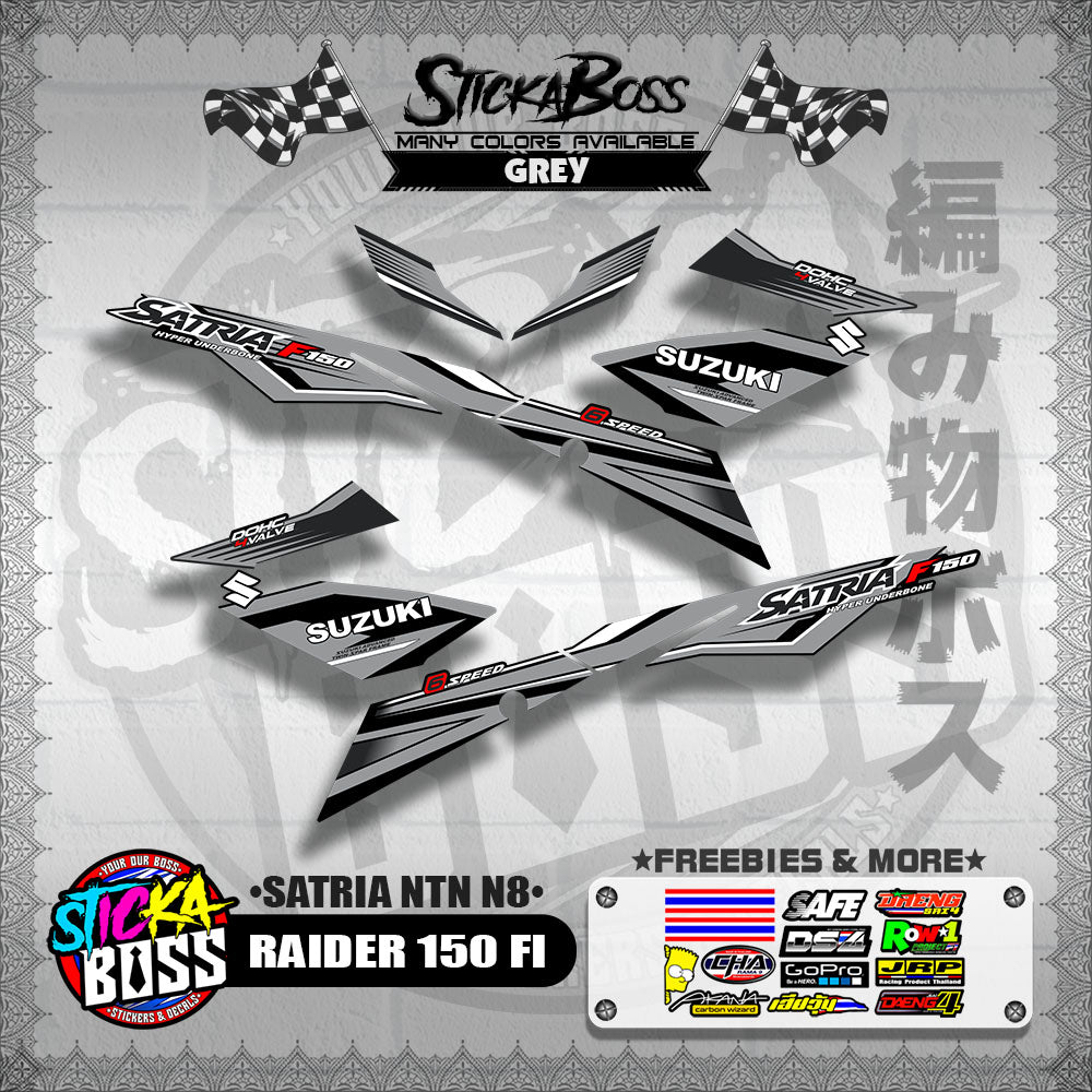 RAIDER 150 FI DECALS ( SATRIA NTN N8 )【WITH FREEBIES】