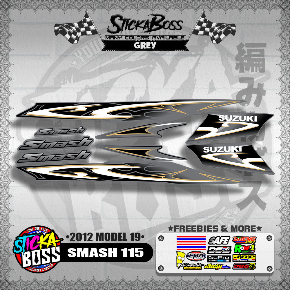 SMASH 115 DECALS ( 2012 MODEL 19 )【WITH FREEBIES】