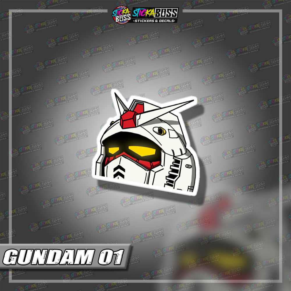 GUNDAM | ANIME PEEKER STICKER【VINYL PRINTED】( LAMINATED / WATERPROOF )
