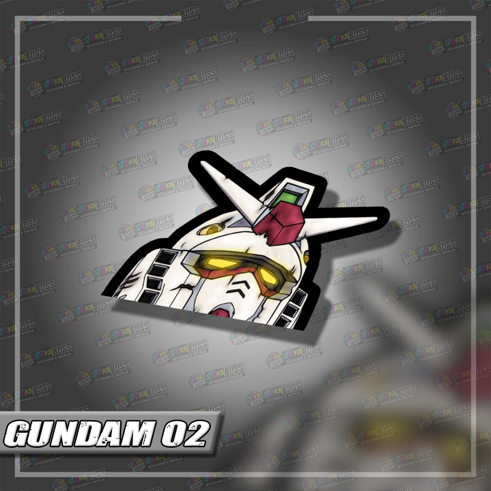 GUNDAM | ANIME PEEKER STICKER【VINYL PRINTED】( LAMINATED / WATERPROOF )