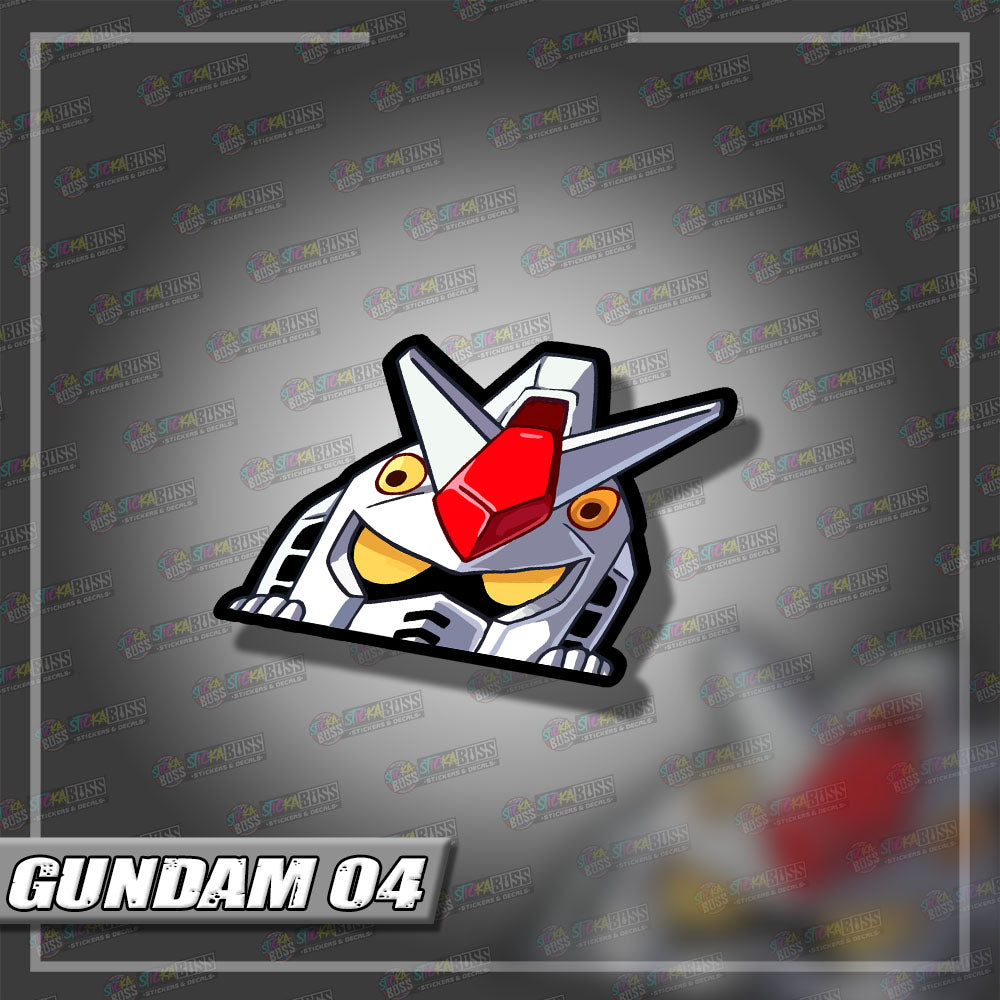 GUNDAM | ANIME PEEKER STICKER【VINYL PRINTED】( LAMINATED / WATERPROOF )