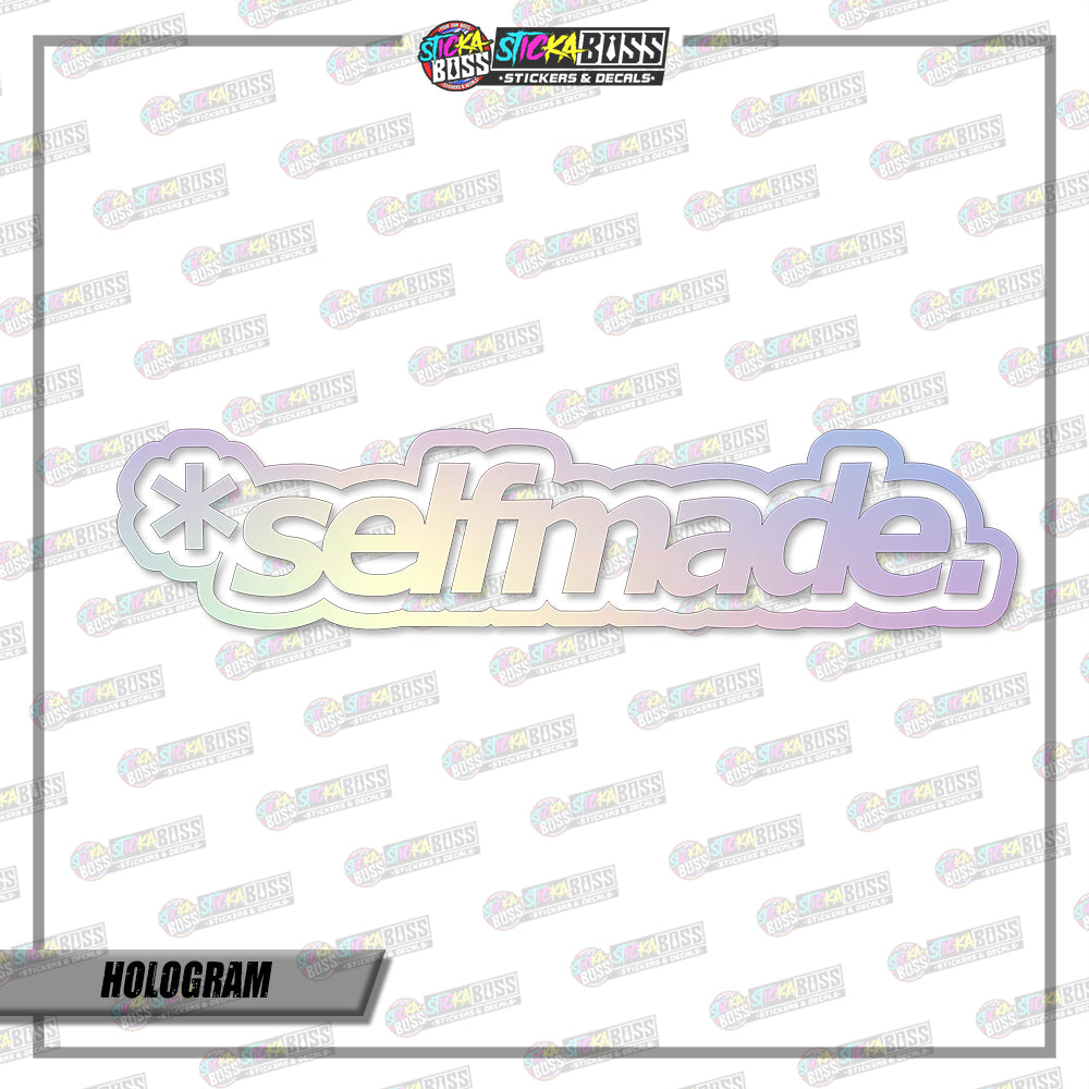 SELFMADE (VINYL CUT-OUT STICKER DECALS )【Stickaboss】