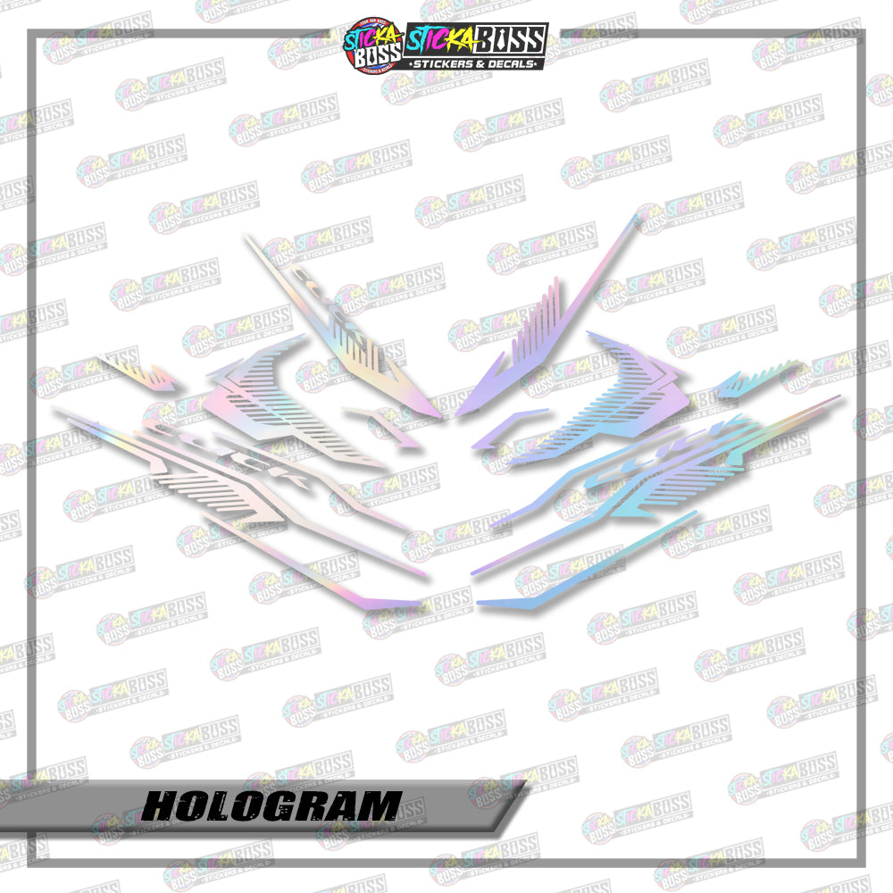 CLICK V3 CUT-OUT DECALS ( 002 CLICK SHARP STRIPPING )【Stickaboss】