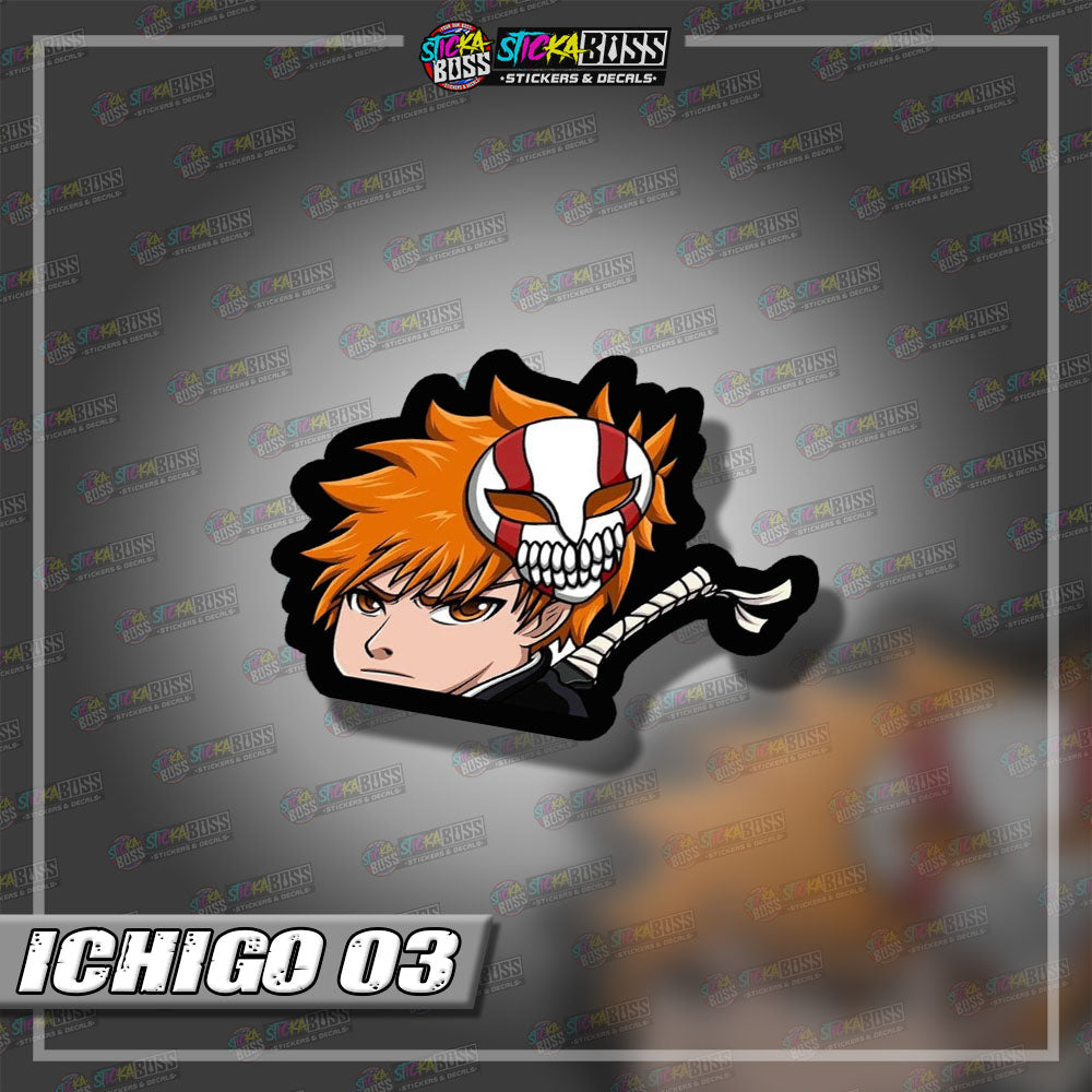 BLEACH | ANIME PEEKER STICKER【VINYL PRINTED】( LAMINATED / WATERPROOF )