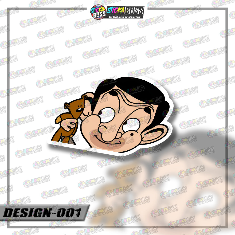 MR.BEAN | PEEKER STICKER【VINYL PRINTED】( LAMINATED / WATERPROOF )