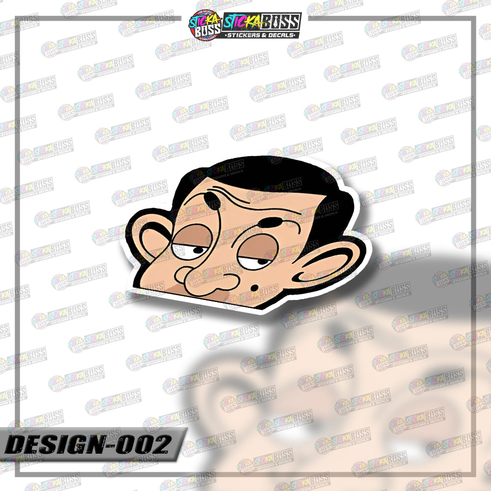 MR.BEAN | PEEKER STICKER【VINYL PRINTED】( LAMINATED / WATERPROOF )