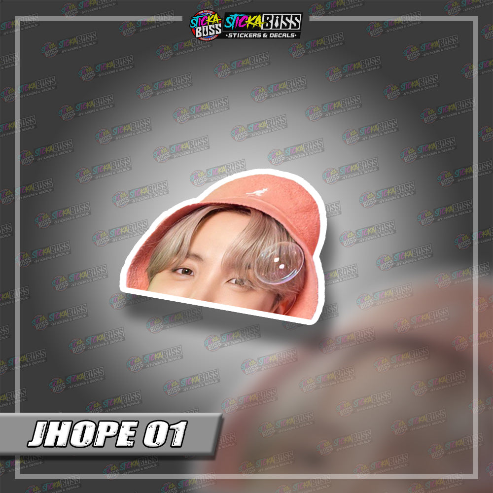 BTS |PEEKER STICKER【VINYL PRINTED】( LAMINATED / WATERPROOF )