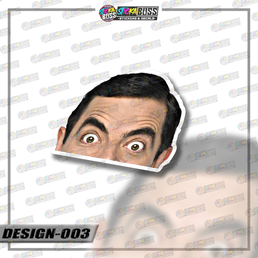 MR.BEAN | PEEKER STICKER【VINYL PRINTED】( LAMINATED / WATERPROOF )