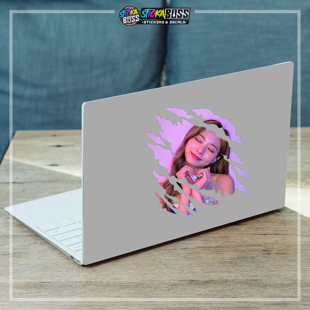 TWICE | SCRATCH STICKER【VINYL PRINTED】( LAMINATED / WATERPROOF )【Stickaboss】