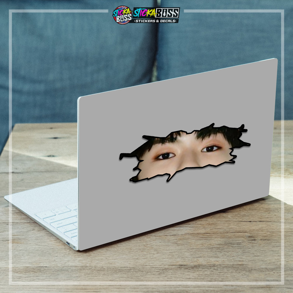 KPOP-TREASURE | CRACK PEEKERS ( ANIME VINYL STICKER DECALS )【Stickaboss】