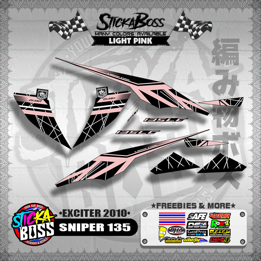SNIPER 135 DECALS ( EXCITER 2010 )【WITH FREEBIES】