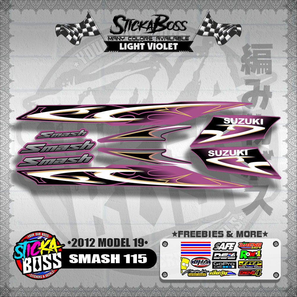 SMASH 115 DECALS ( 2012 MODEL 19 )【WITH FREEBIES】