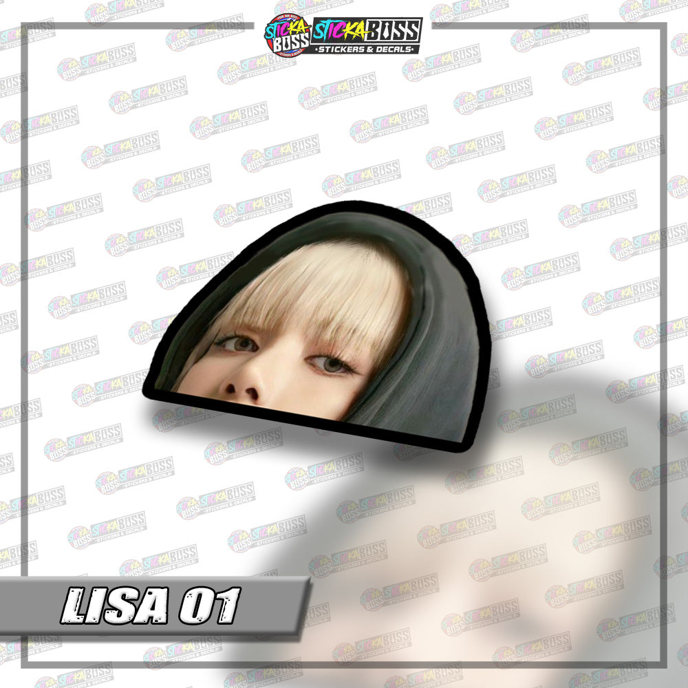 BLACKPINK | PEEKER STICKER【VINYL PRINTED】( LAMINATED / WATERPROOF )