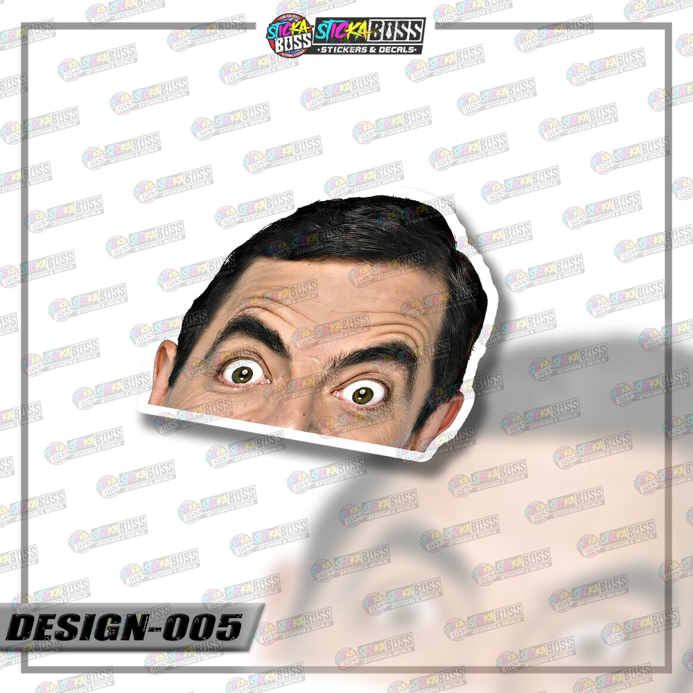 MR.BEAN | PEEKER STICKER【VINYL PRINTED】( LAMINATED / WATERPROOF )