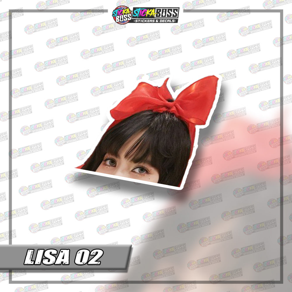 BLACKPINK | PEEKER STICKER【VINYL PRINTED】( LAMINATED / WATERPROOF )