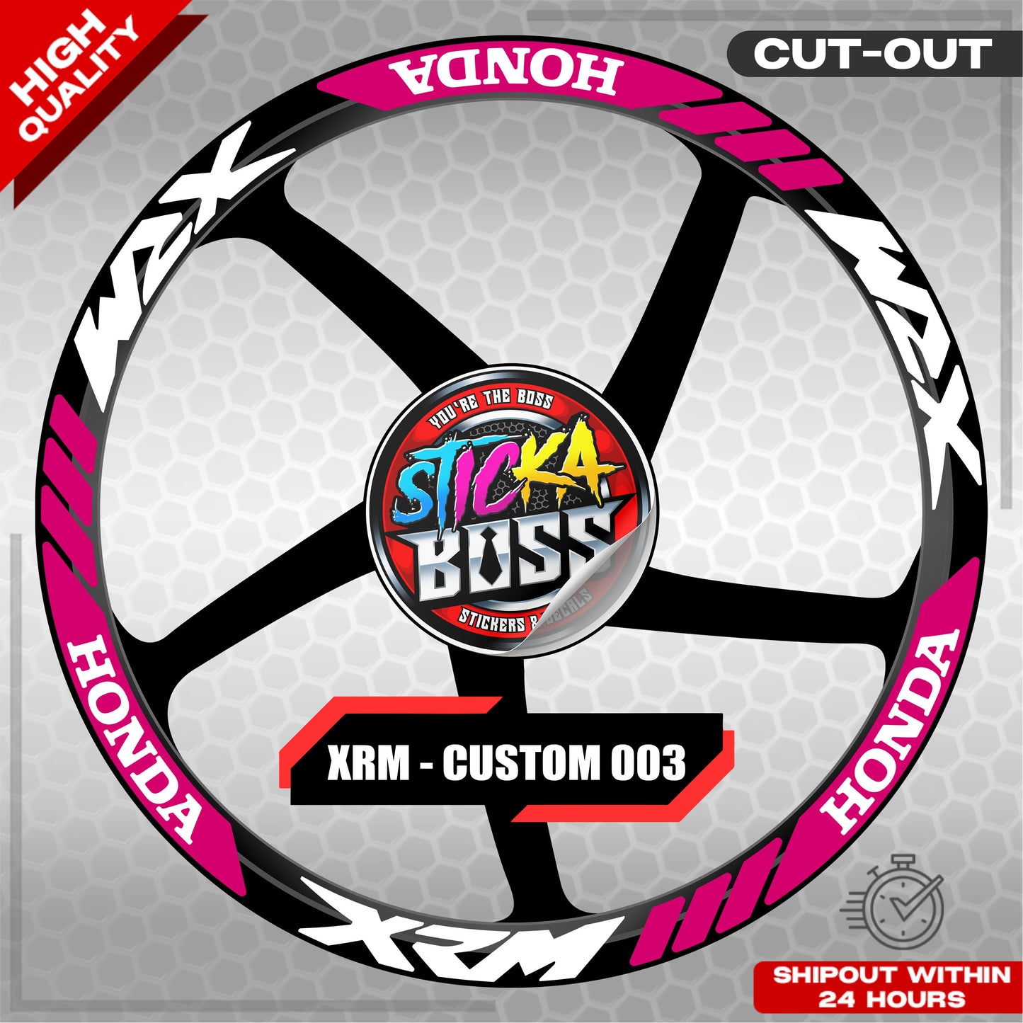 XRM MAG STICKER SET ( 2 MAGS ) - CUSTOM 003 | VINYL WATERPROOF CUT-OUT DECALS