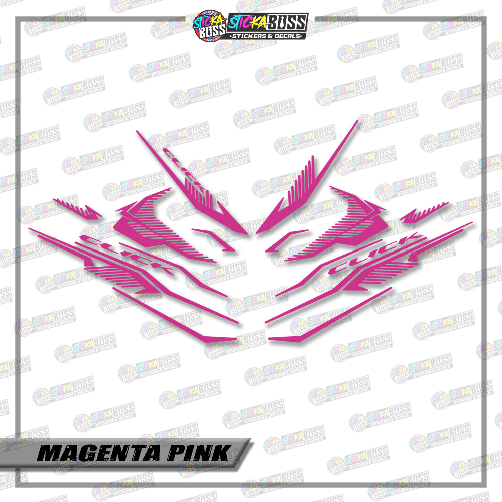CLICK V3 CUT-OUT DECALS ( 002 CLICK SHARP STRIPPING )【Stickaboss】