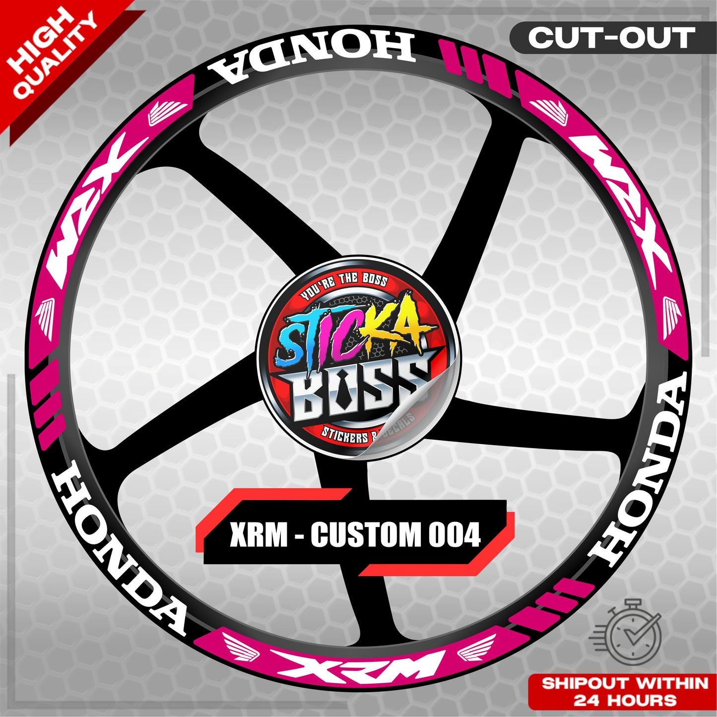 XRM MAG STICKER SET ( 2 MAGS ) - CUSTOM 004 | VINYL WATERPROOF CUT-OUT DECALS