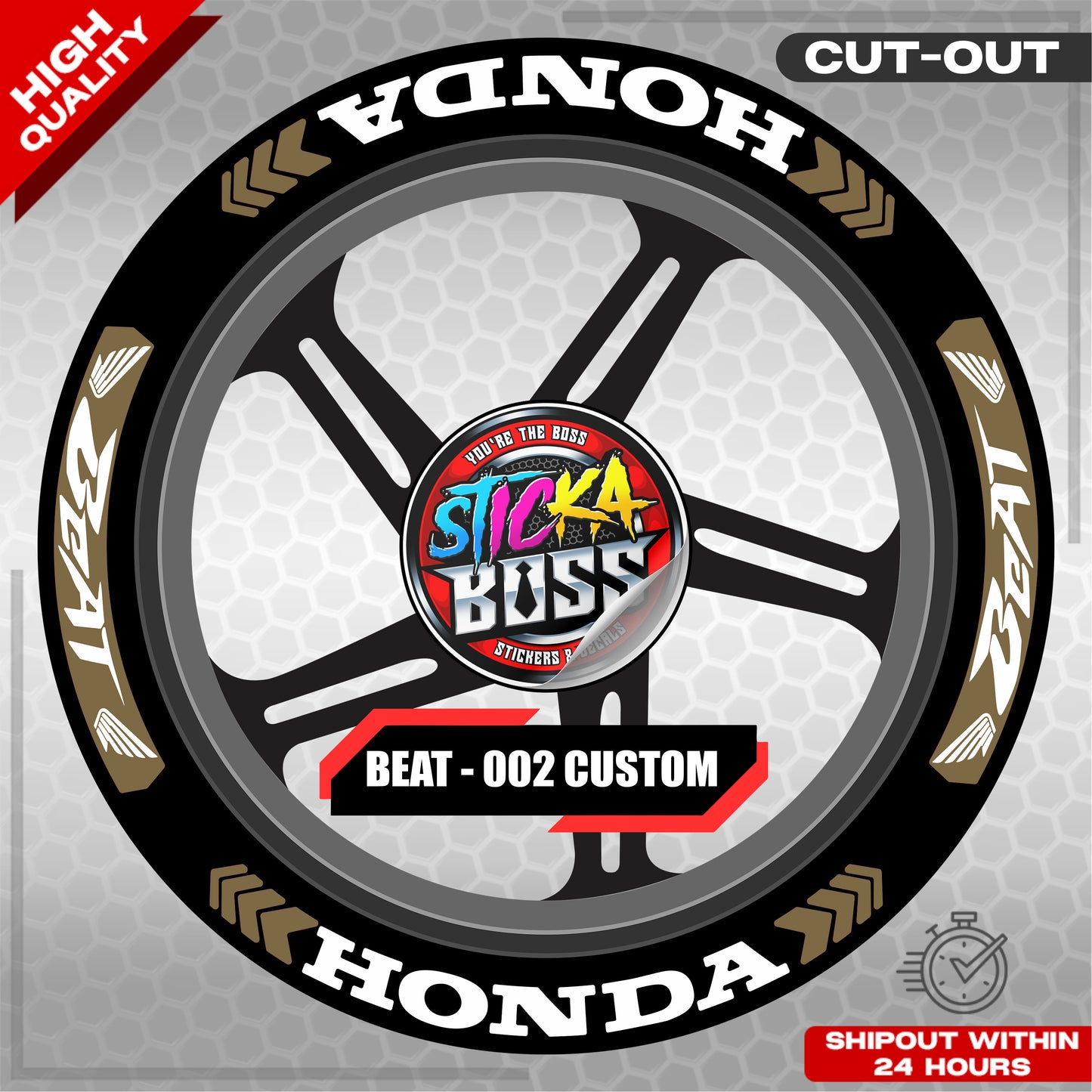 BEAT MAG STICKER SET ( 2 MAGS ) - 002 CUSTOM | VINYL WATERPROOF CUT-OUT DECALS